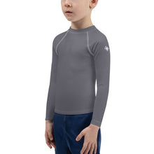 Playground Protector: Boys' Solid Color Rash Guards Essential - Charcoal Boys Exclusive Kids Long Sleeve Rash Guard Solid Color