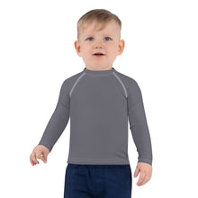 Playground Protector: Boys' Solid Color Rash Guards Essential - Charcoal Boys Exclusive Kids Long Sleeve Rash Guard Solid Color