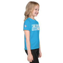 Playtime Confidence: Girl's Short Sleeve Jiu-Jitsu Rash Guard - Cyan Exclusive Girls Jiu-Jitsu Kids Rash Guard Short Sleeve