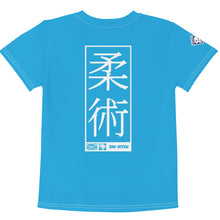 Playtime Confidence: Girl's Short Sleeve Jiu-Jitsu Rash Guard - Cyan Exclusive Girls Jiu-Jitsu Kids Rash Guard Short Sleeve