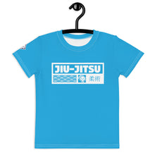 Playtime Confidence: Girl's Short Sleeve Jiu-Jitsu Rash Guard - Cyan Exclusive Girls Jiu-Jitsu Kids Rash Guard Short Sleeve