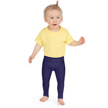 Playtime Perfection: Solid Color Workout Leggings for Girls - Midnight Blue Exclusive Girls Kids Leggings Solid Color