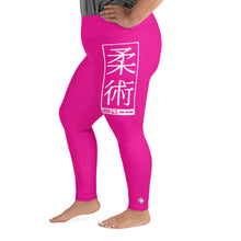 Women's Plus Size Yoga Pants Workout Leggings For Jiu Jitsu 003 - Hollywood Cerise Exclusive Jiu-Jitsu Leggings Plus Size Tights Womens