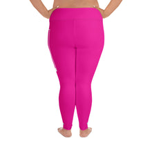 Women's Plus Size Yoga Pants Workout Leggings For Jiu Jitsu 003 - Hollywood Cerise Exclusive Jiu-Jitsu Leggings Plus Size Tights Womens