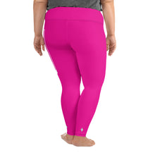 Women's Plus Size Yoga Pants Workout Leggings For Jiu Jitsu 003 - Hollywood Cerise Exclusive Jiu-Jitsu Leggings Plus Size Tights Womens