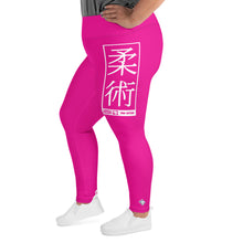 Women's Plus Size Yoga Pants Workout Leggings For Jiu Jitsu 003 - Hollywood Cerise Exclusive Jiu-Jitsu Leggings Plus Size Tights Womens