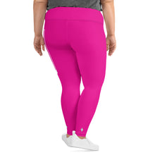 Women's Plus Size Yoga Pants Workout Leggings For Jiu Jitsu 003 - Hollywood Cerise Exclusive Jiu-Jitsu Leggings Plus Size Tights Womens