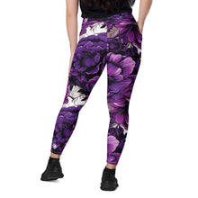 Purple Petals Performance: Women's Running Leggings from Mile After Mile Exclusive Leggings Pockets Running Tights Womens