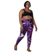 Purple Petals Performance: Women's Running Leggings from Mile After Mile Exclusive Leggings Pockets Running Tights Womens