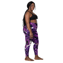 Purple Petals Performance: Women's Running Leggings from Mile After Mile Exclusive Leggings Pockets Running Tights Womens