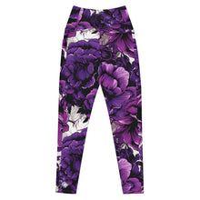 Purple Petals Performance: Women's Running Leggings from Mile After Mile Exclusive Leggings Pockets Running Tights Womens
