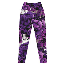 Purple Petals Performance: Women's Running Leggings from Mile After Mile Exclusive Leggings Pockets Running Tights Womens