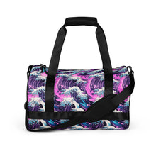 Purple Wave Gym Bag Bag Exclusive Great Wave Gym