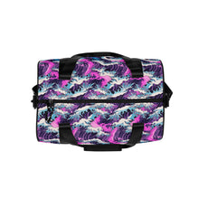 Purple Wave Gym Bag Bag Exclusive Great Wave Gym
