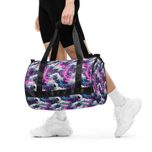 Purple Wave Gym Bag Bag Exclusive Great Wave Gym