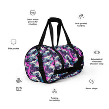 Purple Wave Gym Bag Bag Exclusive Great Wave Gym