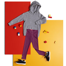 Ready, Set, Play: Boys' Solid Workout Leggings - Tyrian Purple Boys Exclusive Kids Leggings Solid Color