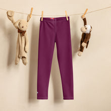 Ready, Set, Play: Boys' Solid Workout Leggings - Tyrian Purple Boys Exclusive Kids Leggings Solid Color