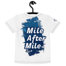 Run with Precision: Boy's Mile After Mile "RUN" Sprinter 001 Boys Exclusive Kids Rash Guard Running Short Sleeve Tees