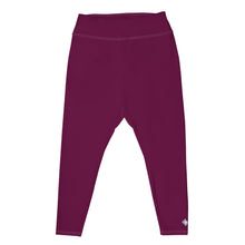 Sculpted Confidence: Plus Size Workout Leggings for Women - Tyrian Purple Exclusive Leggings Plus Size Solid Color Tights Womens