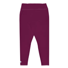 Sculpted Confidence: Plus Size Workout Leggings for Women - Tyrian Purple Exclusive Leggings Plus Size Solid Color Tights Womens