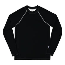 Solid Color Rash Guard – Youth Boys Long Sleeve Workout Gear – Noir