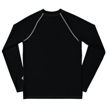 Solid Color Rash Guard – Youth Boys Long Sleeve Workout Gear – Noir