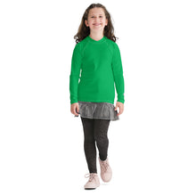 Solid Color Youth Rash Guard – Long Sleeve Top for Girls’ Active Days – Jade