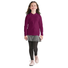 Solid Rash Guard for Girls – Youth Long Sleeve for Training & Play – Tyrian Purple