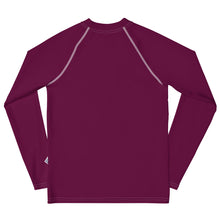 Solid Rash Guard for Girls – Youth Long Sleeve for Training & Play – Tyrian Purple