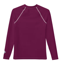 Solid Rash Guard for Girls – Youth Long Sleeve for Training & Play – Tyrian Purple