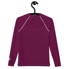 Solid Rash Guard for Girls – Youth Long Sleeve for Training & Play – Tyrian Purple