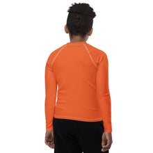 Solid Rash Guard for Youth Boys – Long Sleeve Athletic Fit Top – Flamingo