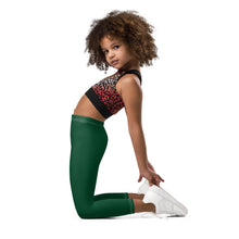 Solid Style: Girls' Active Leggings for Playful Days - Sherwood Forest Exclusive Girls Kids Leggings Solid Color