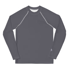 Solid Youth Rash Guard – Boys Long Sleeve Top for Fitness & Martial Arts – Charcoal
