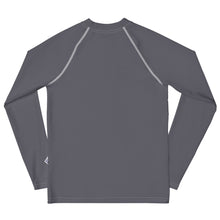 Solid Youth Rash Guard – Boys Long Sleeve Top for Fitness & Martial Arts – Charcoal