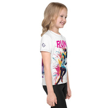 Speed Princess: Mile After Mile "RUN" Sprinter 001 Exclusive Girls Kids Rash Guard Running Short Sleeve Tees