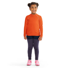 Splash-Ready Style: Solid Color Rash Guards for Young Girls - Flamingo Exclusive Girls Kids Long Sleeve Rash Guard Solid Color Swimwear