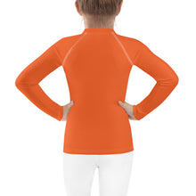 Splash-Ready Style: Solid Color Rash Guards for Young Girls - Flamingo Exclusive Girls Kids Long Sleeve Rash Guard Solid Color Swimwear
