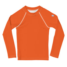Splash-Ready Style: Solid Color Rash Guards for Young Girls - Flamingo Exclusive Girls Kids Long Sleeve Rash Guard Solid Color Swimwear