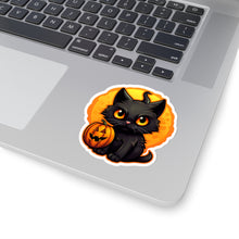 Spooky Black Cat and Pumpkin Halloween Stickers Black Cat Cat Cat Pumpkin Cats Fall Bestsellers Halloween Halloween Decor Halloween Sticker Halloween Stickers Home & Living Kiss cut Magnets & Stickers Pumpkin Pumpkins Stickers