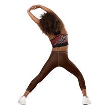 Sporty Staples: Solid Color Leggings for Active Girls - Chocolate Exclusive Girls Kids Leggings Solid Color