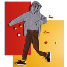 Sporty Staples: Solid Color Leggings for Active Girls - Chocolate Exclusive Girls Kids Leggings Solid Color