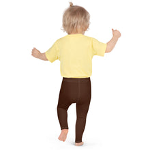 Sporty Staples: Solid Color Leggings for Active Girls - Chocolate Exclusive Girls Kids Leggings Solid Color