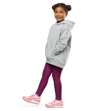 Stay Playful: Solid Color Leggings for Active Girls - Tyrian Purple Exclusive Girls Kids Leggings Solid Color