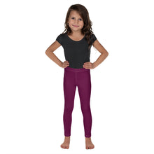 Stay Playful: Solid Color Leggings for Active Girls - Tyrian Purple Exclusive Girls Kids Leggings Solid Color