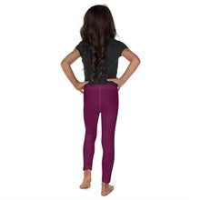 Stay Playful: Solid Color Leggings for Active Girls - Tyrian Purple Exclusive Girls Kids Leggings Solid Color