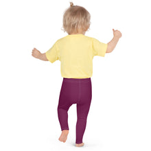 Stay Playful: Solid Color Leggings for Active Girls - Tyrian Purple Exclusive Girls Kids Leggings Solid Color