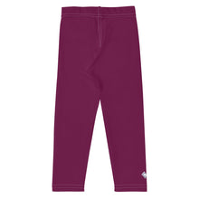 Stay Playful: Solid Color Leggings for Active Girls - Tyrian Purple Exclusive Girls Kids Leggings Solid Color