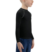 Street-Ready Style: Boys' Solid Color Rash Guards for Fun - Noir Boys Exclusive Kids Long Sleeve Rash Guard Solid Color